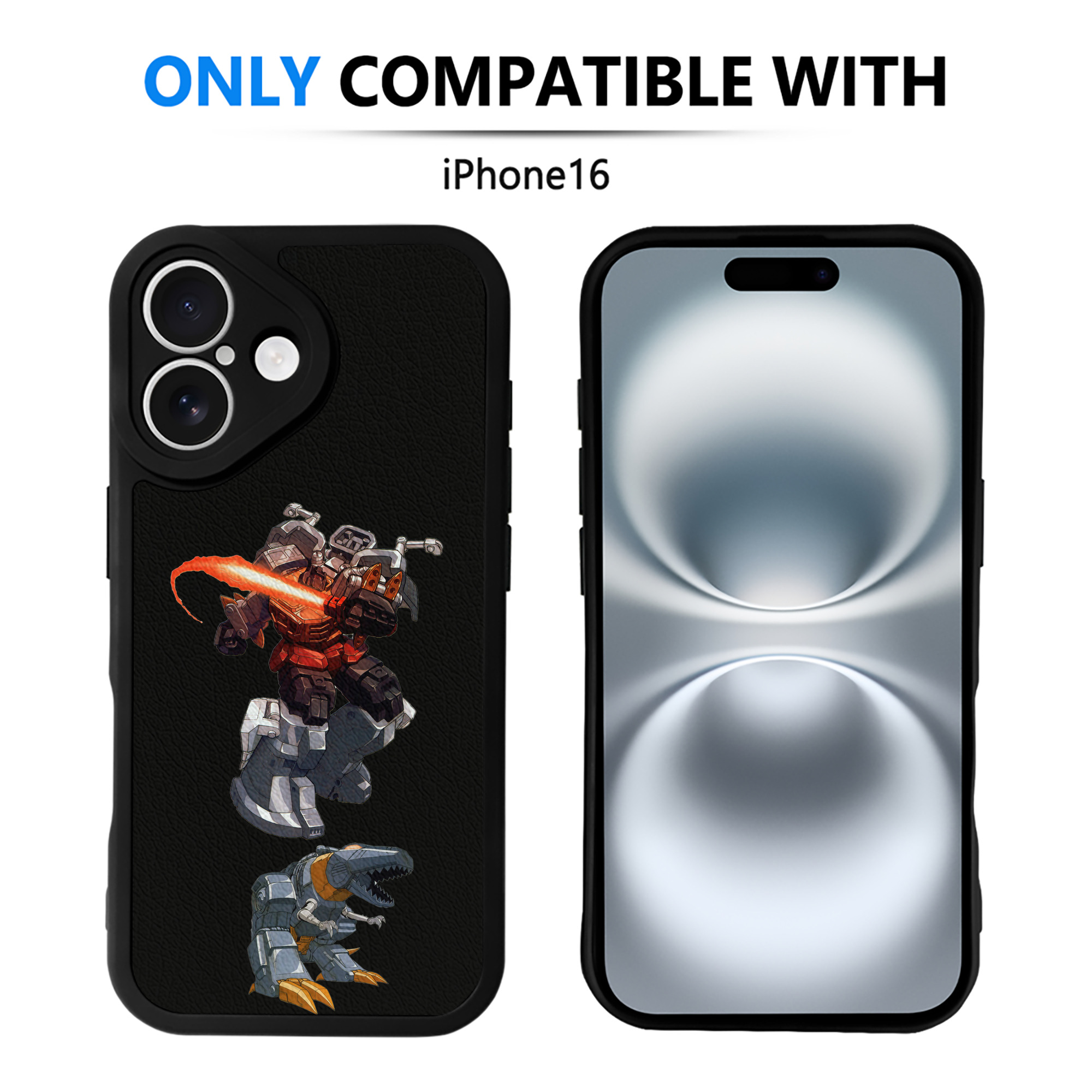 （画像用）  【iPhone 16シリーズ対応】シリコンスマホケース（レザー調） 材質：シリコン